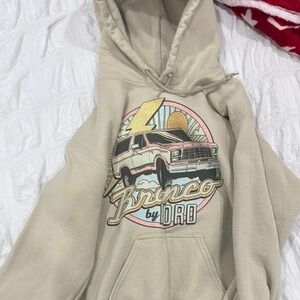 Ford Beige Hoodie with Logo